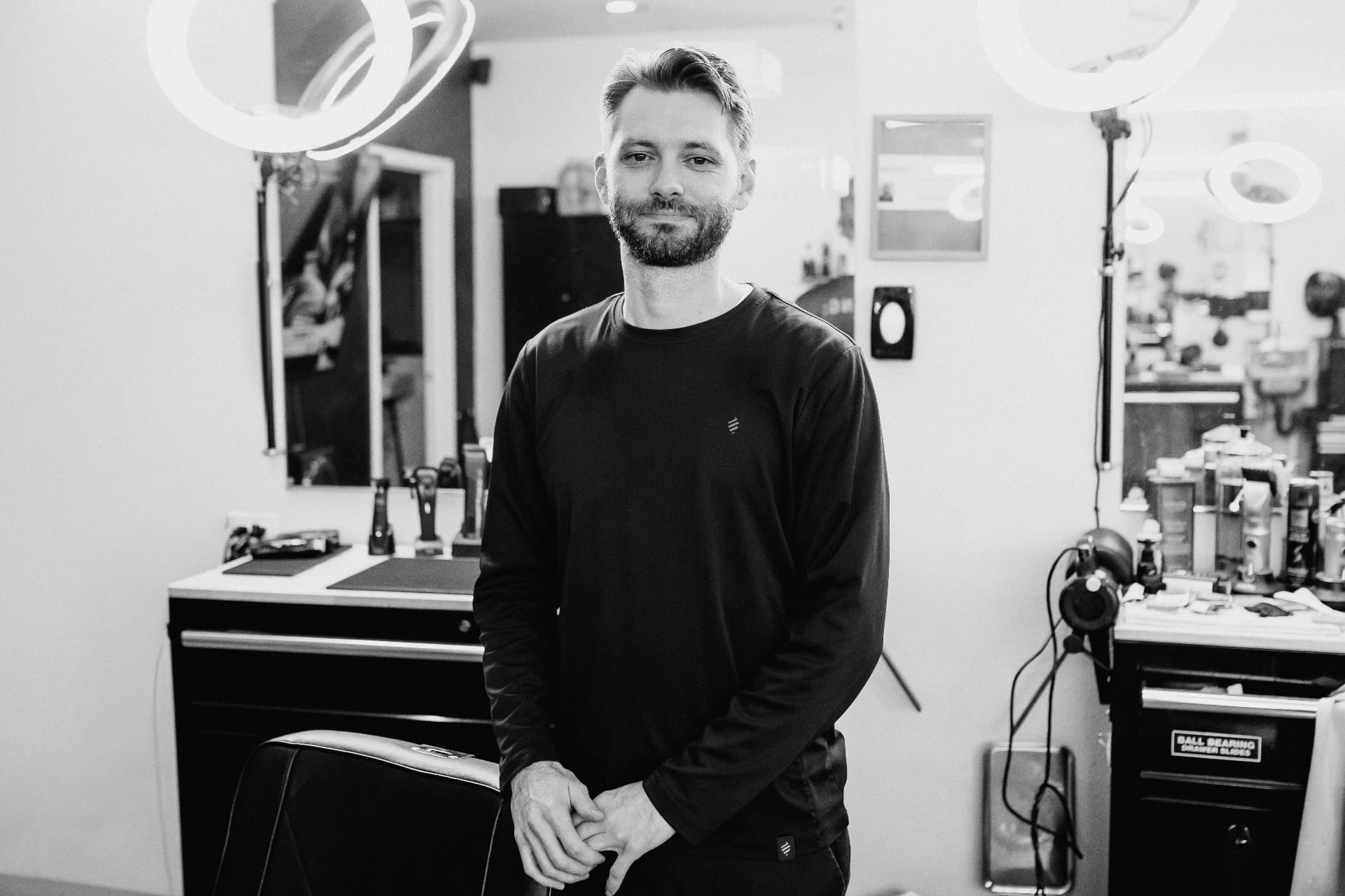 Barber at To the Nines Barbershop in Tempe, AZ