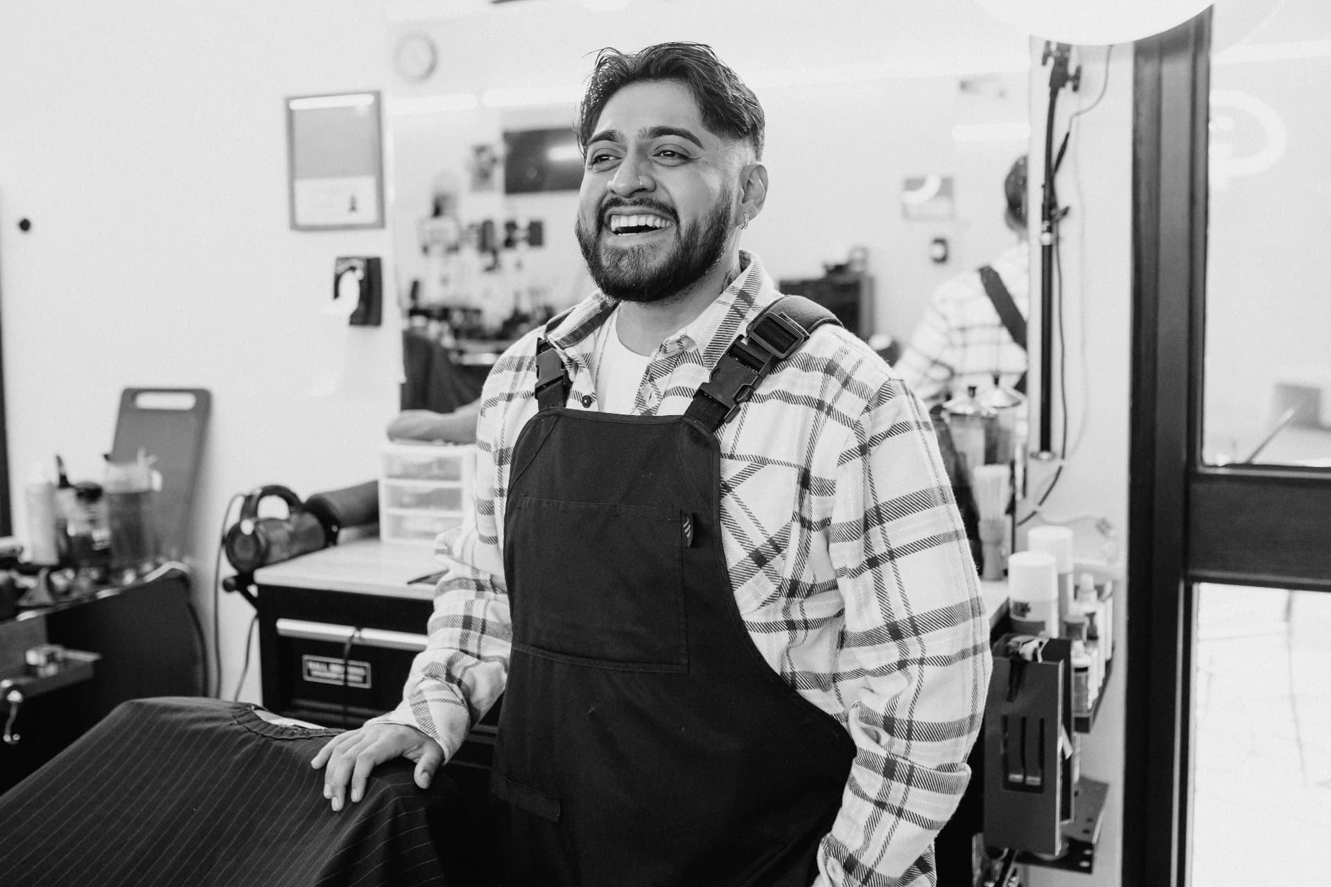 Barber at To the Nines Barbershop in Tempe, AZ