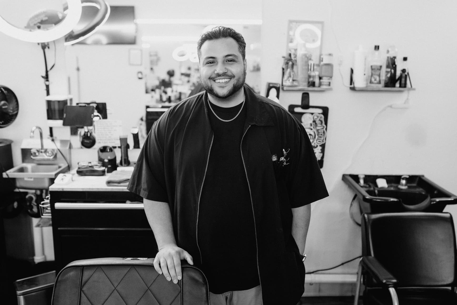 Barber at To the Nines Barbershop in Tempe, AZ