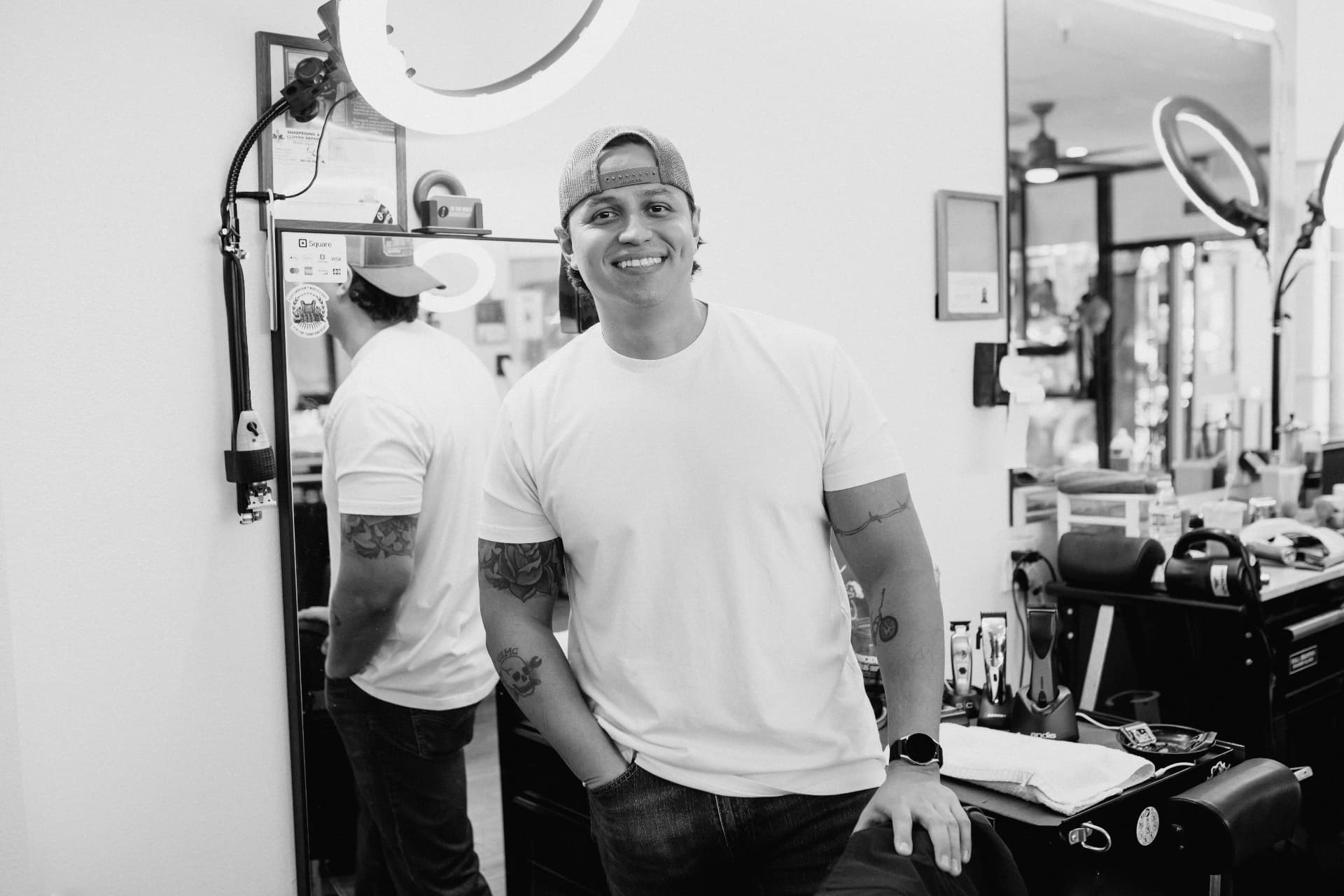 Barber at To the Nines Barbershop in Tempe, AZ