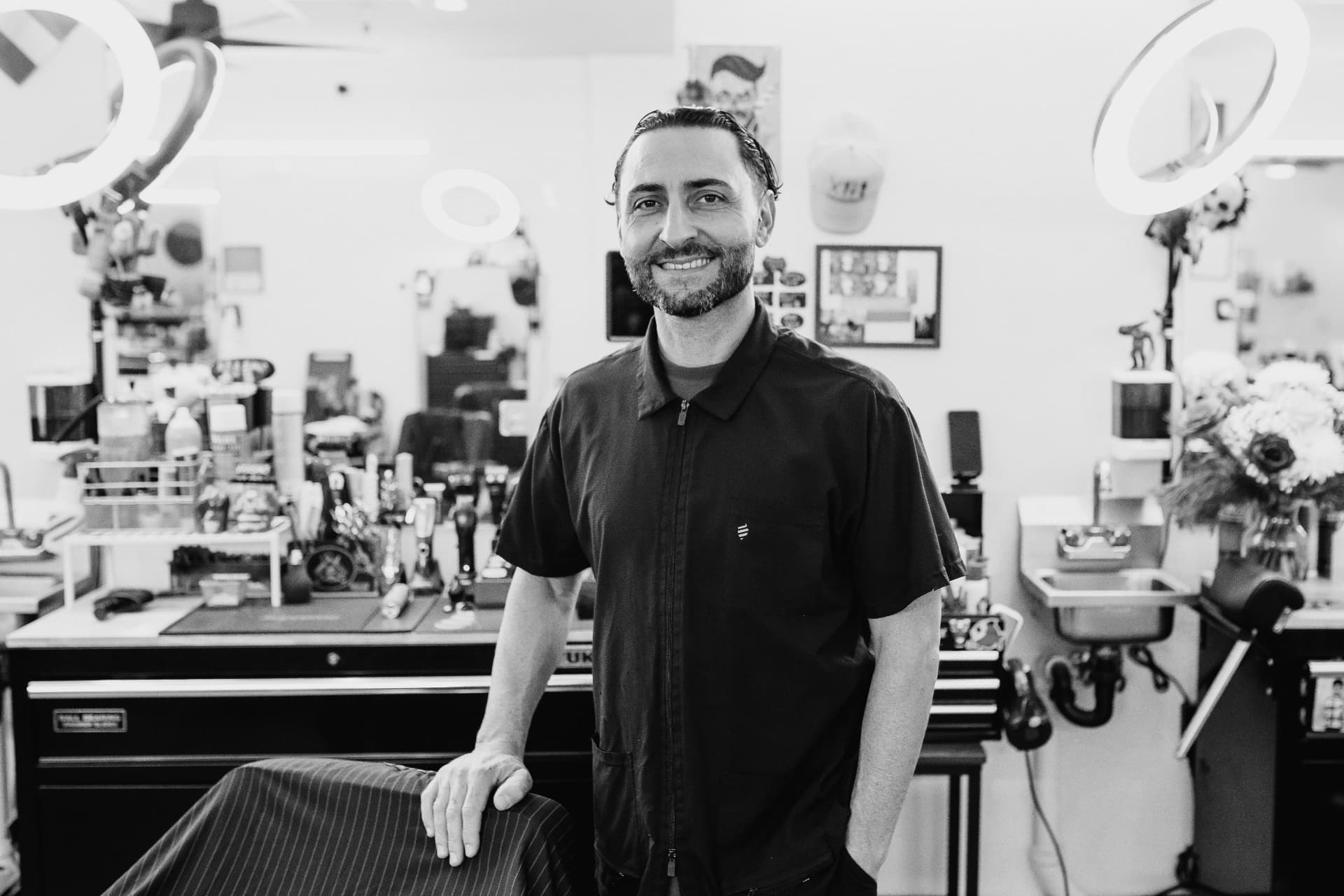 Barber at To the Nines Barbershop in Tempe, AZ