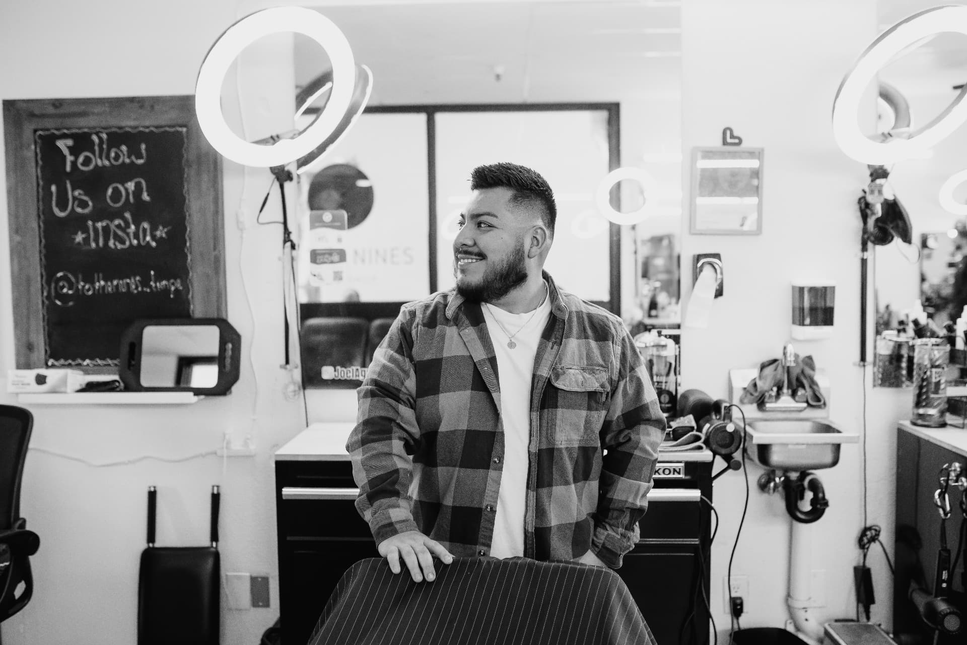 Barber at To the Nines Barbershop in Tempe, AZ